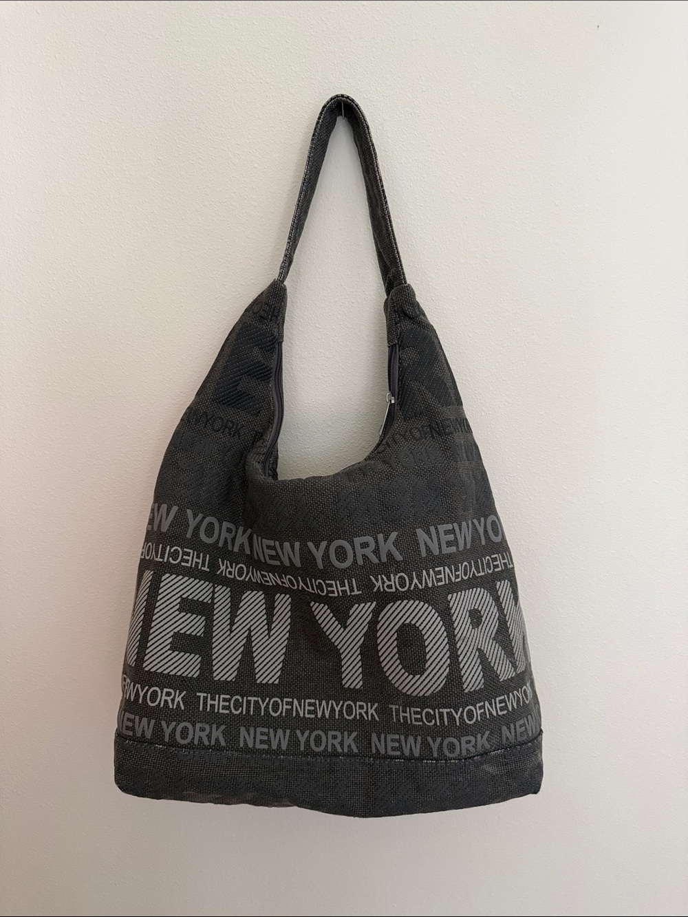 Robin Ruth Charcoal Gray NEW YORK Shoulder Bag